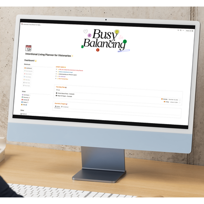 *NOTION TEMPLATE* Intentional Living Planner for Visionaries