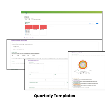 *NOTION TEMPLATE* Intentional Living Planner for Visionaries