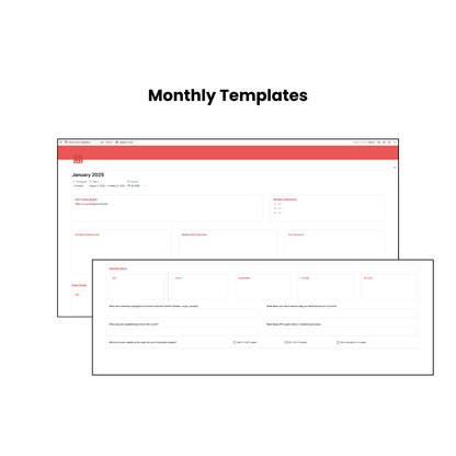 *NOTION TEMPLATE* Intentional Living Planner for Visionaries