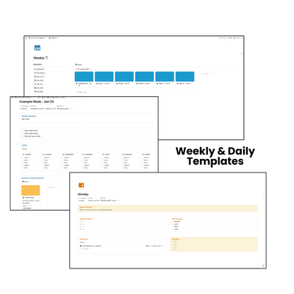 *NOTION TEMPLATE* Intentional Living Planner for Visionaries