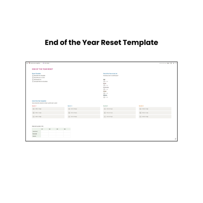 *NOTION TEMPLATE* Intentional Living Planner for Visionaries